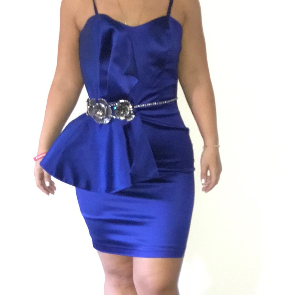 Royal blue dress